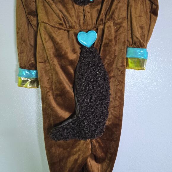 Girl's Deluxe Afro Unicorn Jumpsuit Costume XS  3T - 4T Hooded Girls Jumpsuit - Picture 7 of 7